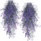 4PCS - Fake Ivy Artificial Hanging Plants (Purple) 7.87"D x 5.9"W x 3.54"H